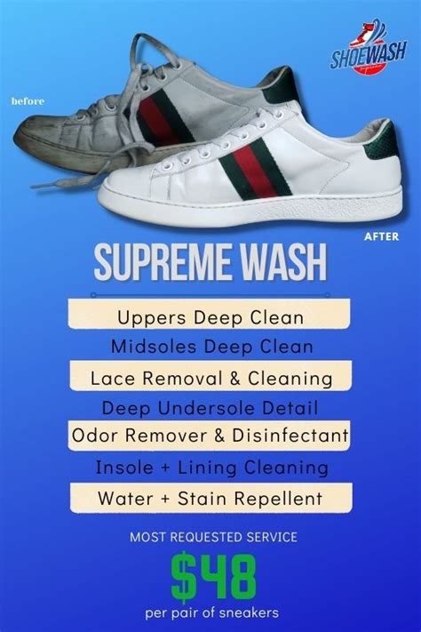 Gucci shoe cleaning service